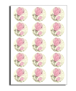 2" Circle Edible Print Cupcake Topper
