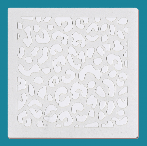 Animal Print - Bakery decorating stencil - square 5.5" x5.5"