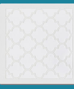 Quatrefoil Bakery decorating stencil - square 5.5" x5.5"