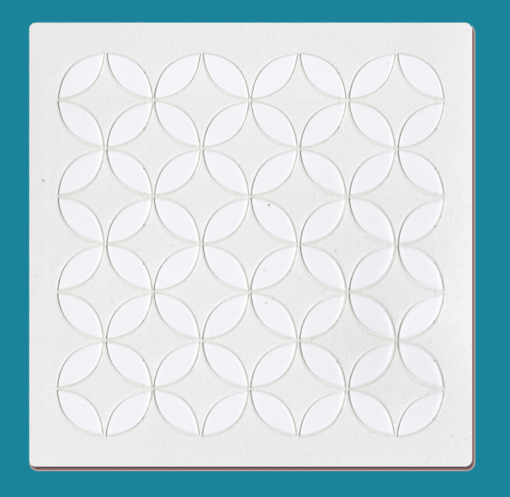 Retro - Bakery decorating stencil - square 5.5" x5.5"