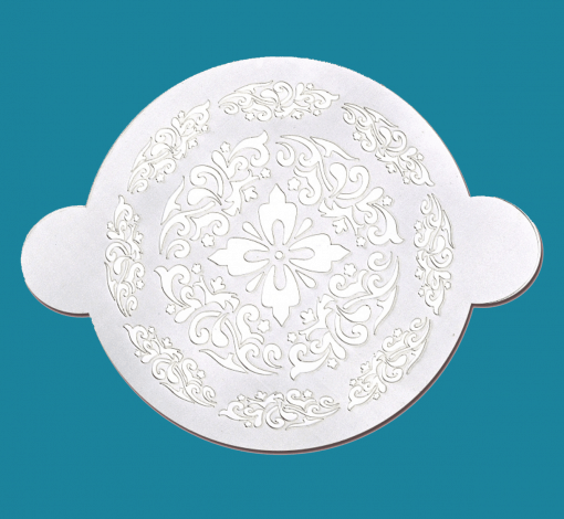 Mandala Like Design Round Cake - Bakery decorating stencil - Circle 11"