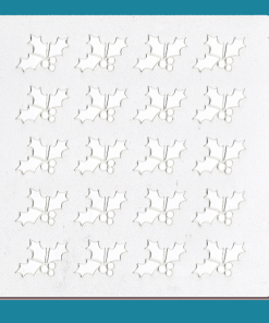 Christmas Mistletoe- Bakery decorating stencil - square 5.5" x5.5"