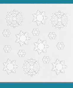 Snowflakes- Bakery decorating stencil - square 5.5" x5.5"