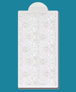 Damask- Bakery decorating stencil - Rectangle 11"x6"