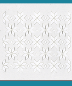 Ponsietta- Bakery decorating stencil - square 5.5" x5.5"